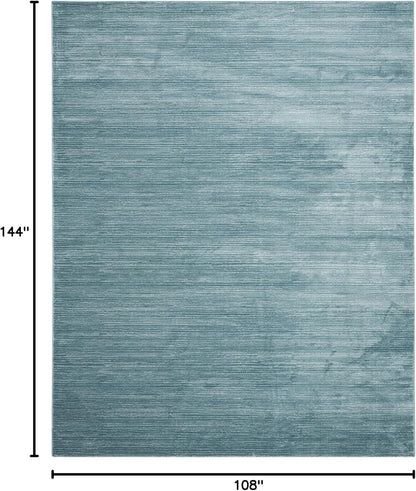 SAFAVIEH Area Rug 9x12 - Vision Collection - Large - Aqua, Modern Ombre Design, Non-Shedding & Easy to Clean, Ideal for Living Room, Bedroom, Dining Space (VSN606B)