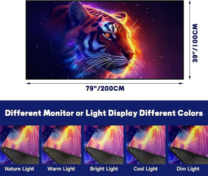 Galaxy Tiger Rug 3D Fierce Tigers Area Rugs for Bedroom Living Room Playroom Gameroom Boys Kids Fire Glitter Carpet Throw Rugs Floor Mat 79 in x 39 in