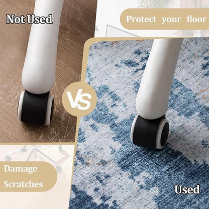 Office Chair Mat for Hardwood Floor, 60"x45" Easy Glide Computer Chair Mat Protector for Rolling Chair Under Desk Rug Nonslip Backing, Machine Wash