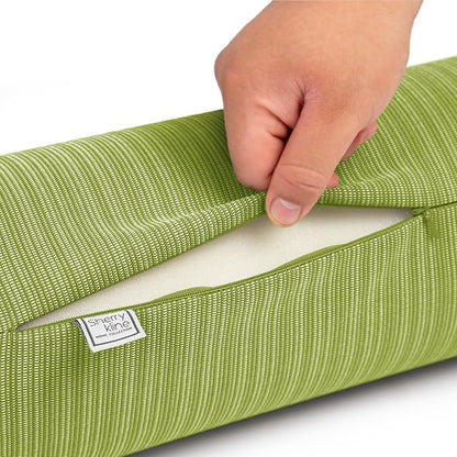 Sherry Kline Island Breeze Indoor/Outdoor Corded Neck Bolster Kiwi 6"x 18" Set of 2