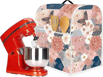 Mixer Dust Cover for 8.5-9.5 Qt Stand Mixer, Cloth Cover with 2 Storage Pockets for Stand Mixer Protective Covers Large for 8.5-9.5 Quart Mixer