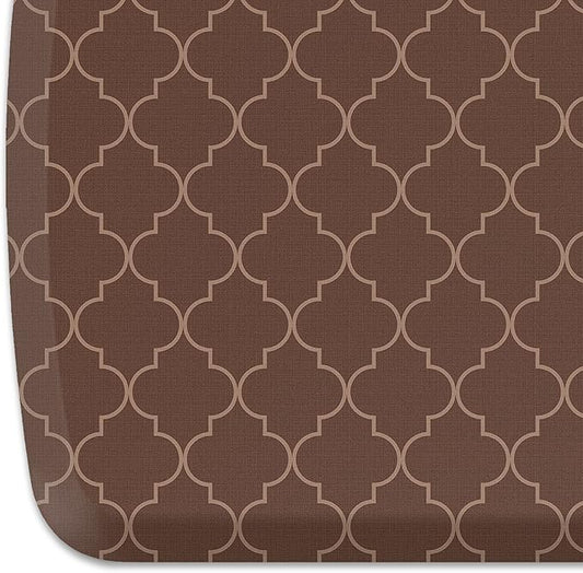 GelPro Elite Premier Anti-Fatigue Kitchen Comfort Floor Mat, 20x72”, Trellis Walnut Stain Resistant Surface with Therapeutic Gel and Energy-return Foam for Health and Wellness