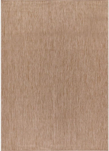 Washable Indoor Outdoor Rug 5x7 Weather Resistant Area Rugs Modern Solid Jute Rug for Porch Deck Balcony Backyard Patio Outside Carpet (5 X 7 Jute Beige)