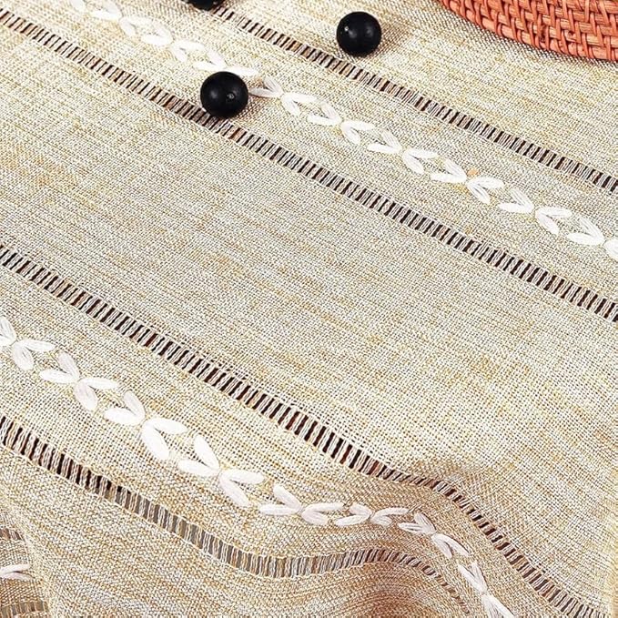 Simple Bedside Table Tassel Cover Cloth, Nightstand Coffee Table Cover Suitable for Bedside Table TV Microwave Washing Machine Refrigerator Dust Cover (Coffee, 15.7 * 35.4 inches)