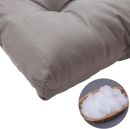 FUNHOME Outdoor Bench Cushion 45 x18 inch with Non-Slip Grips,Water Resistant Porch Swing Cushion,Bench Pillow Pads,Tufted Cushions for Patio Garden Furniture,45" Seat Cushions(Granny Gray)