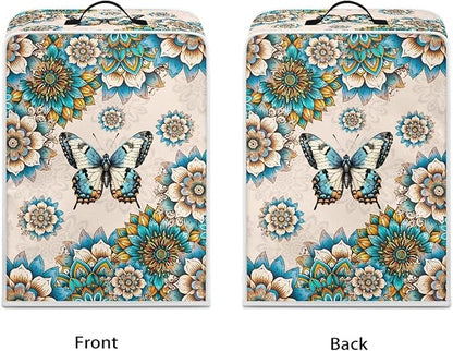 Mumeson Vintage Butterfly Flowers Coffee Maker Cover Blender Dust Pouch Kitchen Accessories Protection