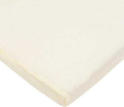 American Baby Company 15" x 33" Fitted Bassinet Sheet, 100% Natural Cotton Jersey Knit, Cream, Soft Breathable, for Boys and Girls