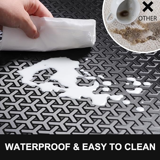Office Chair Mat for Hard Floor, 50"x60" Large Computer Chair Mat, Unique Y-Shaped Pattern Floor Protector Rug for Rolling Chairs, Anti-Slip PVC Desk Floor Mat for Work, Home, Gaming