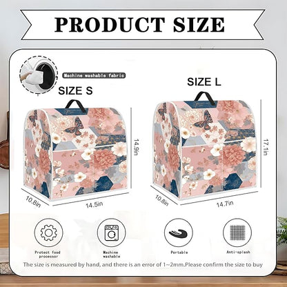 Mixer Dust Cover for 8.5-9.5 Qt Stand Mixer, Cloth Cover with 2 Storage Pockets for Stand Mixer Protective Covers Large for 8.5-9.5 Quart Mixer