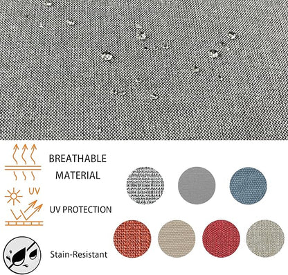 Goodgoods 24x24 inch Outdoor/Indoor Deep Seat Patio Cushion Set of 1 Resilient Foam Filling Water Repellent Stain-Resistant UV Resistant Weather Resistant Deep Seat Bottom Light Gray