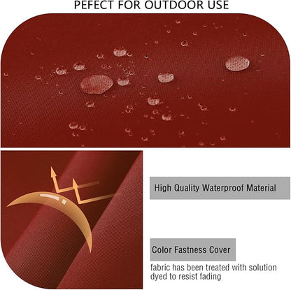 idee-home Outdoor Cushions for Patio Furniture, Outdoor Seat Cushion, Waterproof Couch Hampton Bay Deep Seat Replacement Chair Cushions for Garden Lawn Backyard Deck, 24 x 26