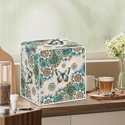 Mumeson Vintage Butterfly Flowers Coffee Maker Cover Blender Dust Pouch Kitchen Accessories Protection