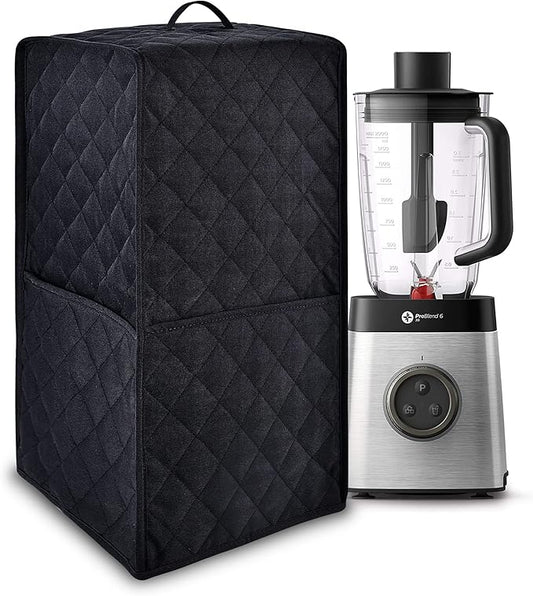 Kitchen Blender Dust Cover,Blender Covers Compatible with Ninja Foodi Blender,Blender Covers For kitchen Appliance Covers,Blender Cover with Accessory Pocket. (Black)
