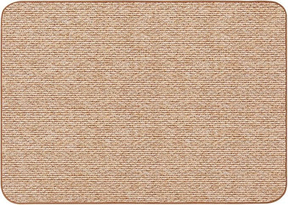 House, Home and More Skid-Resistant Carpet Indoor Area Rug Floor Mat - Praline Brown - 5 Ft X 7 Ft - Non Slip Rubber Backing, Stain Resistant, Dog Friendly, Living Room Bedroom Kitchen Entryway