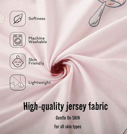 SDY Jersey Mushroom Bassinet Sheets for Baby Girls,32 "x 16 "x 4",2 Pack,Pink Cute Kawaii Standard Oval/Retangle Bassinet Mattress Sheets for Toddler,Super Soft Breathable