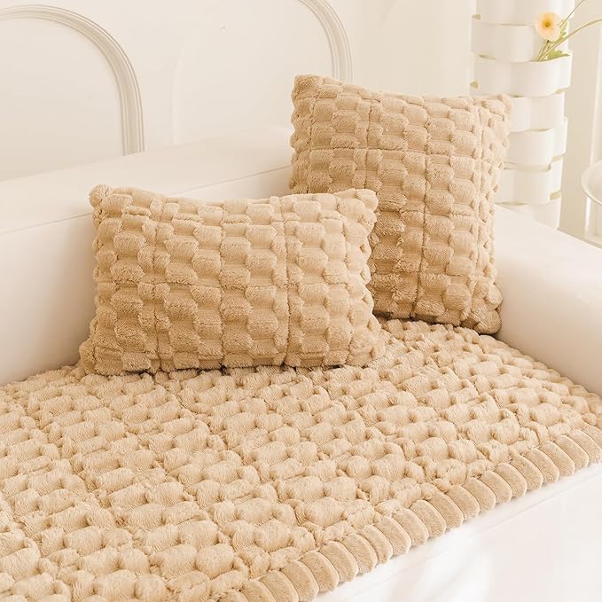 Plush Pet Sofa Covers for Dogs Washable Couch Protector for Cushion, Dog Friendly Furniture Covers Protector