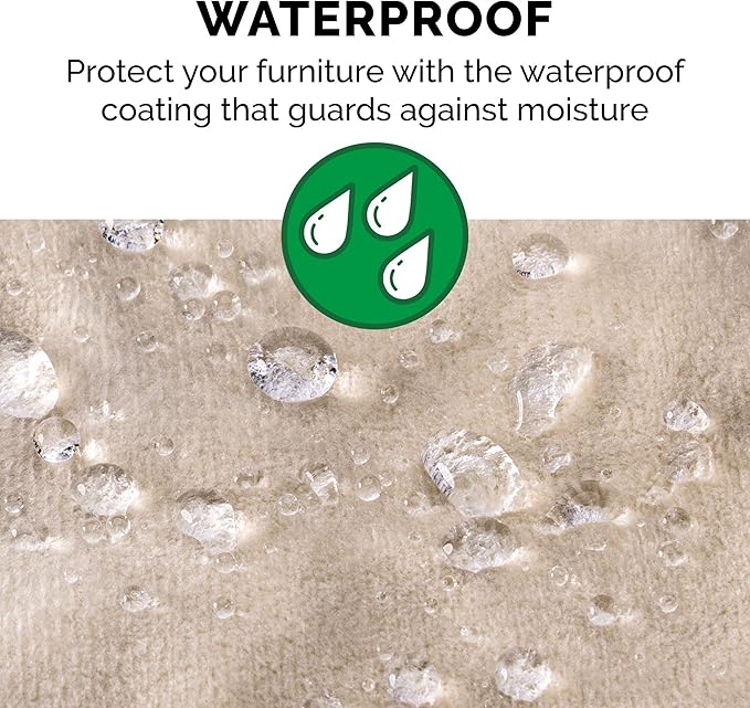 Furhaven Waterproof Throw Blanket for Dogs & Indoor Cats, Washable - Shaggy Plush Calming Long Faux Fur & Velvet Dog Blanket - Taupe, Large