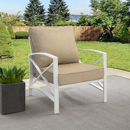 Goodgoods 24x28 inch Outdoor/Indoor Deep Seat Cushions Set of 2 Deep Seat Bottom Resilient Foam Filling Water Repellent Stain-Resistant UV Resistant Weather Resistant Patio Furniture Toffee