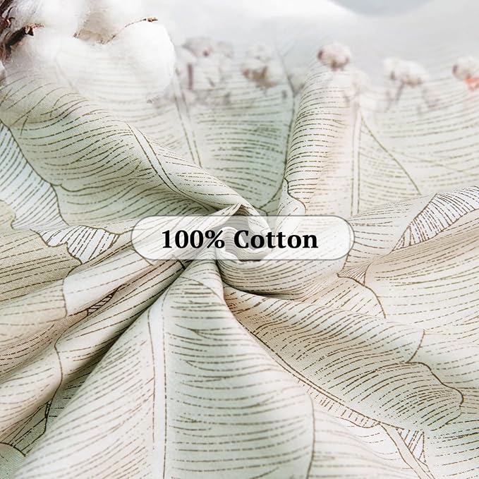 ZonLi Futon Mattress Cover Twin Size for Traditional Japanese Floor Futon Mattress with Zipper,Tatami Floor Sleeping Mat Cover,Super Soft and Machine Washable (43''x84'', Hand-Drawn Leaf Patterns)