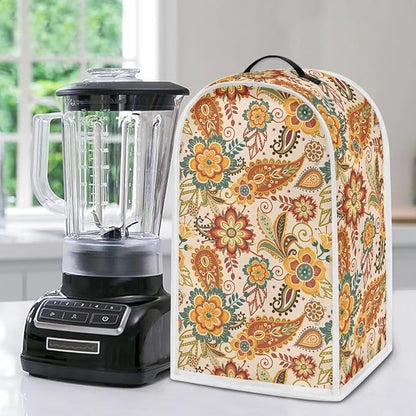 Boho Blender Protective Cover Kitchen Blender Dust Cover Reusable Food Processor Dust Covers Universal Kitchen Appliance Cloth Protector Fall Tabletop Decor Gift for Friends