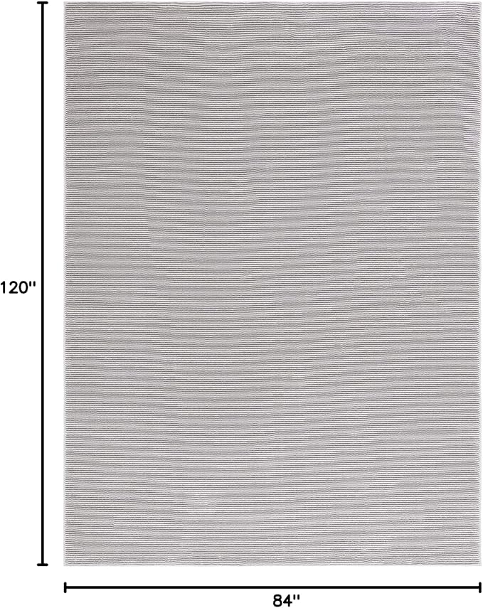 SAFAVIEH Revive Collection Area Rug - 7' x 10', Grey, Geometric Design, Ideal for High Traffic Areas in Living Room, Bedroom, Dining (REV102F)