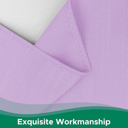 Biscaynebay Wrap Around Bed Skirts with Adjustable Belts for Full & Full XL Beds 15" Drop, Violet Elastic Dust Ruffles Silky Luxrious Fabric Machine Washable