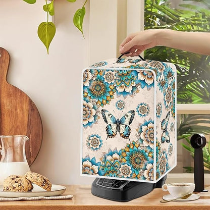 Mumeson Vintage Butterfly Flowers Coffee Maker Cover Blender Dust Pouch Kitchen Accessories Protection