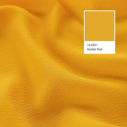 MAIHER Gold Pinch Pleat Sheer Curtains 63 Inches Long Soft Touch Lightweight Privacy Light Filtering Pleated Drapes with Adjustable Hooks for Bedroom Living Room, Gold, 42" W x 63" L, 2 Panels