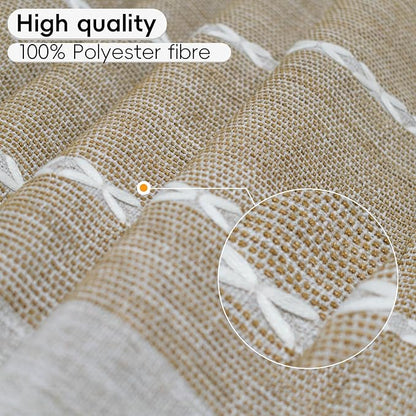 Coffee Table Cloth, Coffee Table Cover with Pockets and Tassel, Coffee Color for Living Room Small Rectangle Tablecloths Washer Dryer Fridge Top Dust Cover,Easy Care Machine Washable