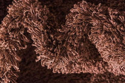 Unique Loom Solid Shag Collection Area Rug (3' 3" x 5' 3" Rectangle, Chocolate Brown)