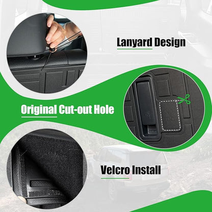 Cargo Mat for Toyota Land Cruiser 2026 2025 2024, Trunk Mat with Backrest Mat All Weather Protection Cargo Liner Replacement for 2025 Toyota Land Cruiser Accessories