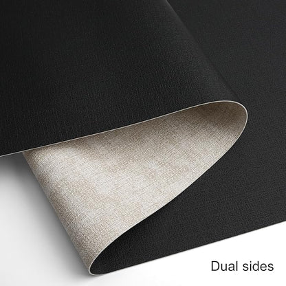 Table Runners 72 Inches Long, Dual-Sided Faux Leather Farmhouse Table Runner Waterproof Non-Slip for Living Room Party Home Decor Holiday Decorations(Cream-White Black, 15 x 72 Inch)