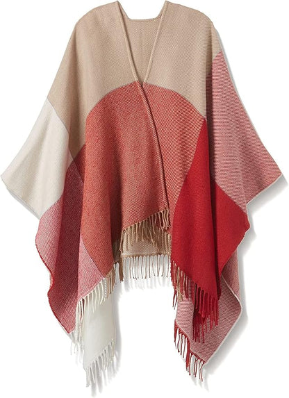 Breezy Lane Women's Shawl Wraps Warm Poncho Ruana Wrap Cardigan