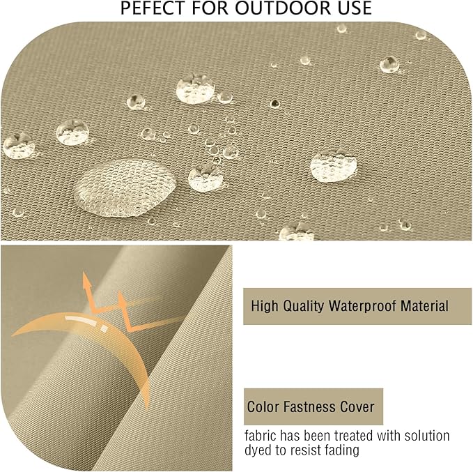 idee-home Outdoor Cushions for Patio Furniture, Outdoor Seat Cushion, Waterproof Couch Hampton Bay Deep Seat Replacement Chair Cushions for Garden Lawn Backyard Deck, 22 x 22