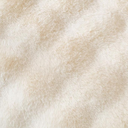 Faux Fur Decorative Throw Pillow Cover Plush Thick Bubble Pillow Covers Luxury Soft Cozy Accent Pillowcase for Spring Sofa Living Room Couch Bed (Ivory,12"x20")
