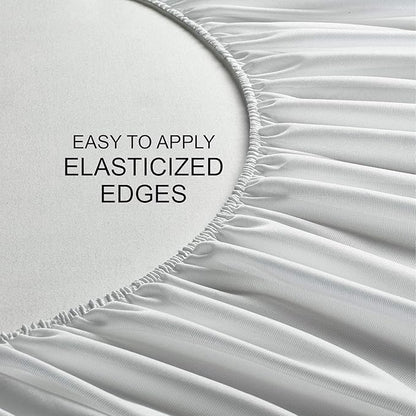 Twin Mattress Protector by PURE BAMBOO, Waterproof - Viscose Derived from Bamboo, Breathable, Noiseless Mattress Cover Protects Against Moisture, Spills, Stains (Twin)