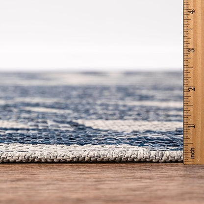 Keen Home Design Terrace Outdoor Area Rug - 5x8 Washable Indoor/Outdoor Rug for Patio, Kitchen, Balcony, Beach, Garden, Deck and Porch, Size: 5'3"x7'7"