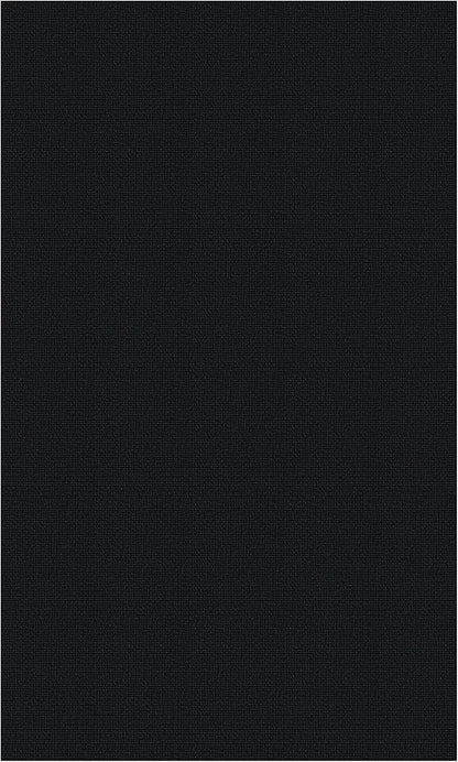 EARTHALL Washable Area Rugs 6x9 Ft Non Slip Living Room Rugs Cotton Rubber Backed Dining Room Rug Braided Bedroom Rugs Indoor Outdoor Floor Carpet for Living Room, Bedroom, Dining Room, Black