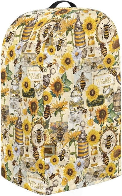 Blender Cover Stand Mixer Covers Sunflower Bee Anti Fingerprint Dust Covers Juicer Cover for Home Kitchen Universal Appliance