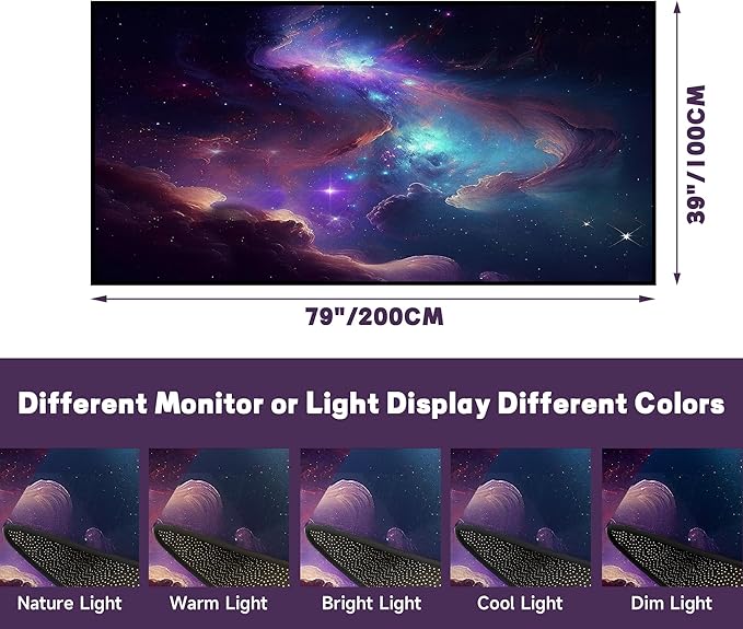 Galaxy Area Rug Bedroom Living Room for Girls Kids Boys Carpet Nebula Vortex Throw Rugs Purple Blue Cloud Floor Mat 79 in x 39 in