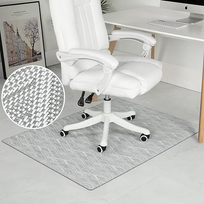 Chair Mat for Hardwood & Tile Floor, 36" x 48" Heavy Duty Office Chair Mat for Rolling Chairs Easy Glide, Anti Slip, Non-Curve, Floor Protector for Home Office