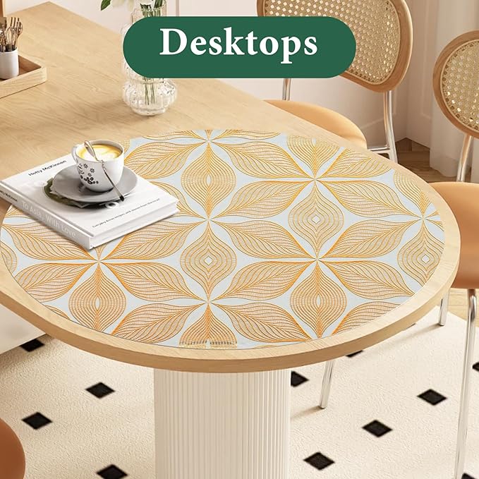 3D Drawer and Shelf Liner for Kitchen Cabinet: 12 in X 20 Ft Waterproof Shelf Paper Non Adhesive Refrigerator Liners Golden Leaf Easy Liners for Bathroom with Knife Tape Measure