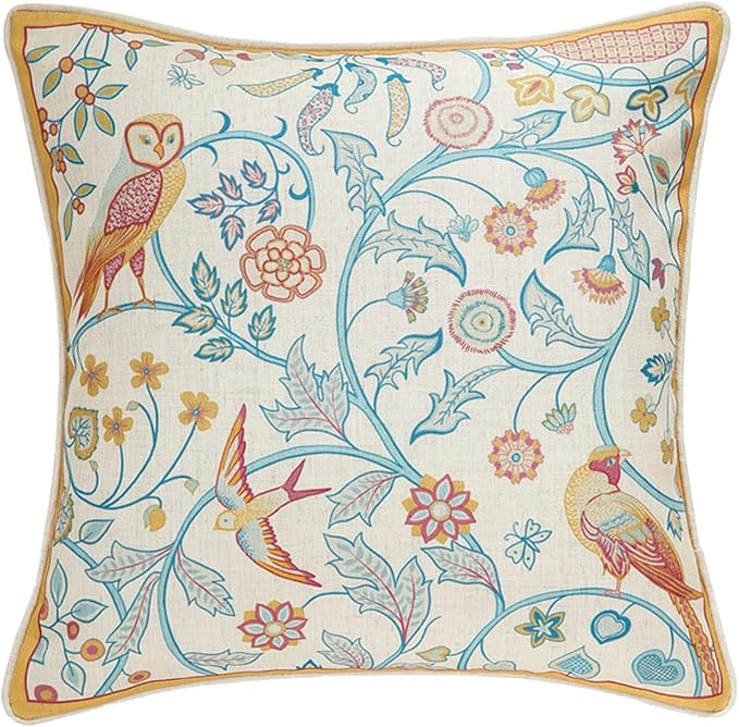 patdrea Linen Decorative Throw Pillow Covers Set Soft Durable Cushion Cases Pillowcase for Couch Bedroom Car Living Room 18"x 18"