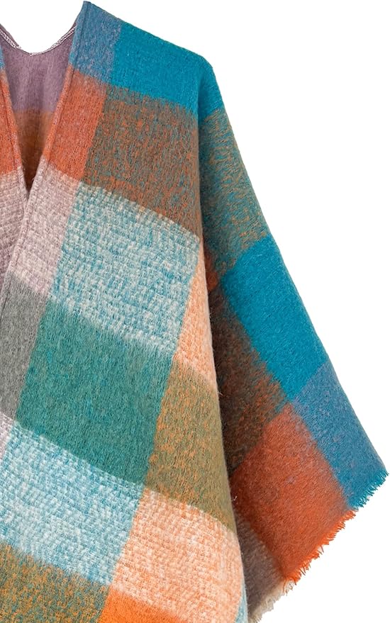 Breezy Lane Women's Shawl Wraps Warm Poncho Ruana Wrap Cardigan