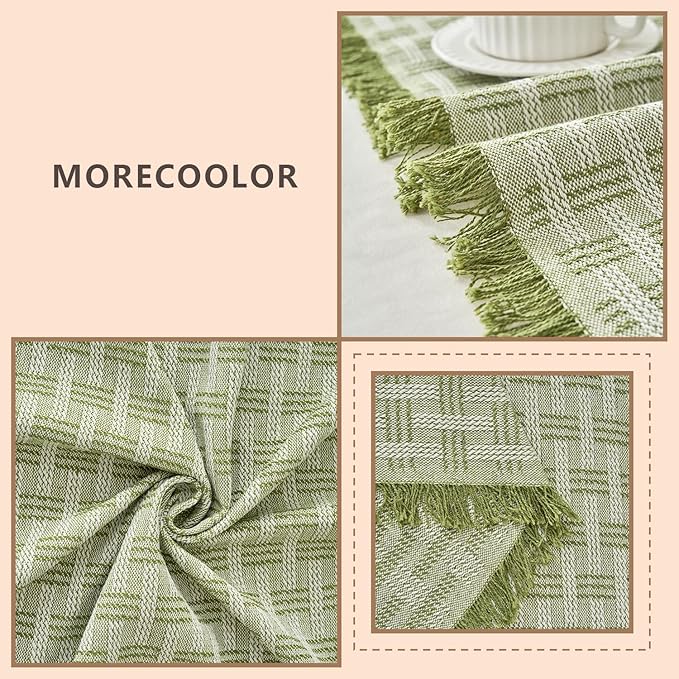 Green Couch Cover Blanket Cute Geometrical Jacquard Washable Sofa Cover for Extra Large Furniture for 3 Cushion Sofa L Shaped Sectional Couch Blanket 71"x 134"