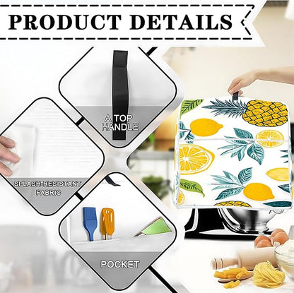Mixer Dust Cover for 6-8 Qt Stand Mixer, Cloth Cover with 2 Storage Pockets for Stand Mixer Protective Covers Large for 6-8 Quart Mixer