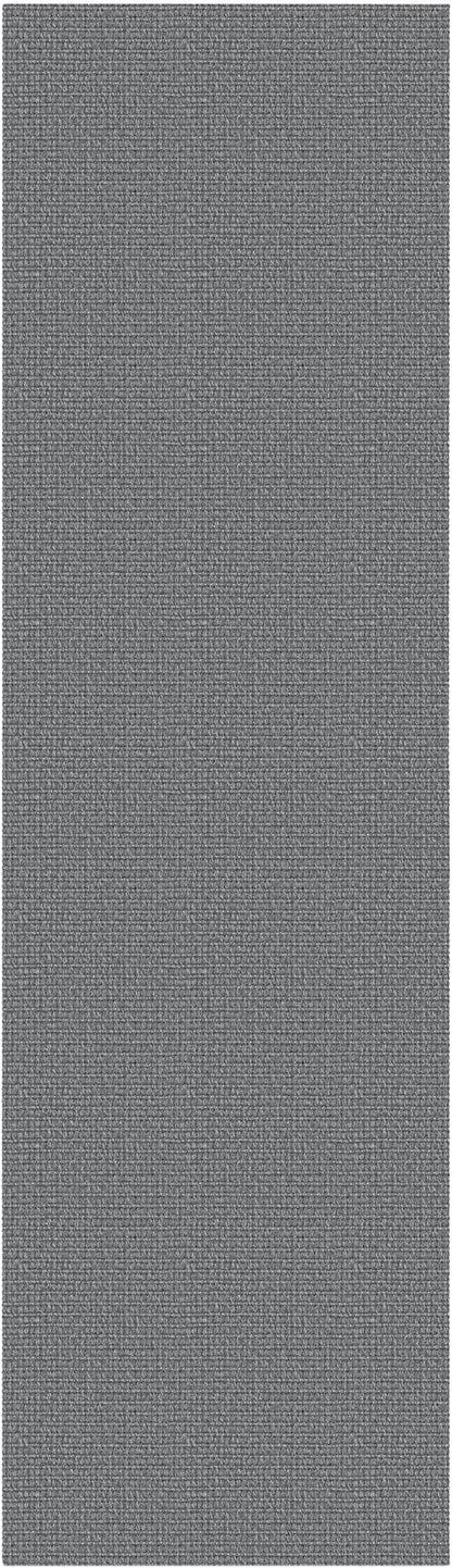 EARTHALL Washable Runner Rug 2.6x10 Ft Non Slip Runners for Hallways Cotton Rubber Backed Kitchen Runner Braided Indoor Floor Carpet Runners for Entryway, Hallway, Kitchen, Bedroom, Charcoal Gray