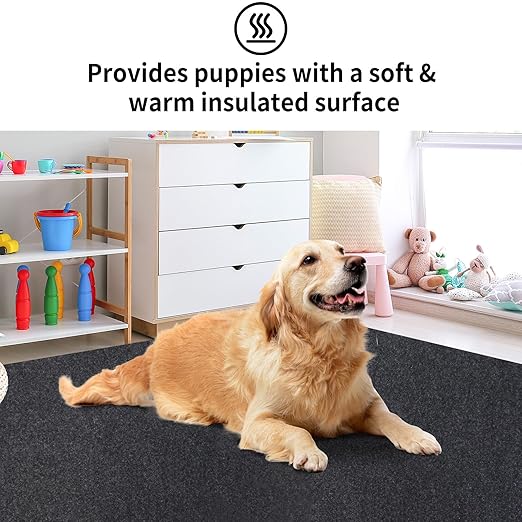 Kennel Pad Dog Crate Mat Liner, Absorbs Urine, Waterproof, Non-Slip, Washable Puppy Pee Pad for Kennel Training - Under Pet Cage to Protect Floors, Thin Cut to Fit Design (42" x 28" - 1 Pack )