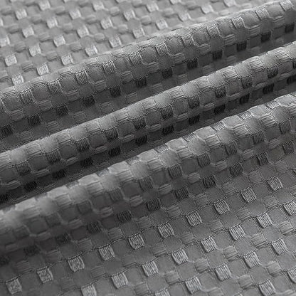 Bed Skirt King Size, Pleated Waffle Weave Bed Skirt with Split Corners, Tailored Dust Ruffle 12 Inch Drop Easy Fit, Machine Washable (Grey, King - 12" Drop)