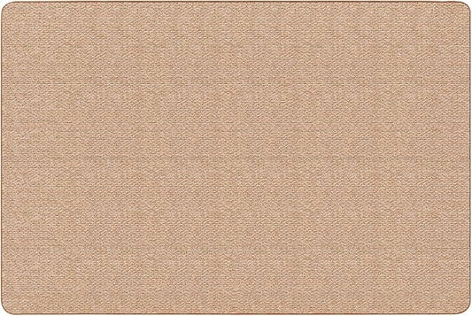 House, Home and More Skid-Resistant Carpet Indoor Area Rug Floor Mat - Praline Brown - 8 Ft X 12 Ft - Non Slip Rubber Backing, Stain Resistant, Dog Friendly, Living Room Bedroom Kitchen Entryway